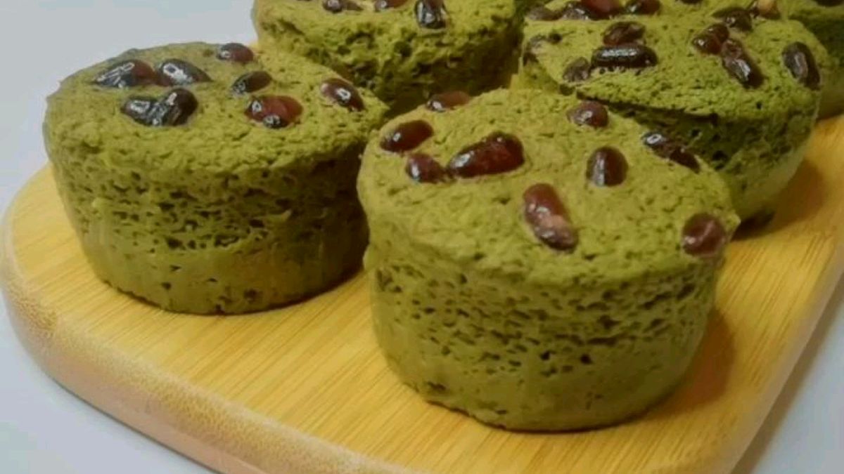 超低卡❗免打发•2步搞定㊙️抹茶蜜豆马芬 【减脂低卡|超简单|无油糖无面粉】 只需把所有食