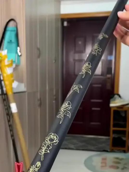 碳素抄网杆升级!超硬强力可伸缩,钓鱼必备年货