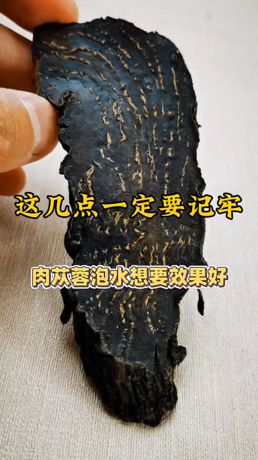 肉苁蓉泡水喝,这几点一定要记牢!