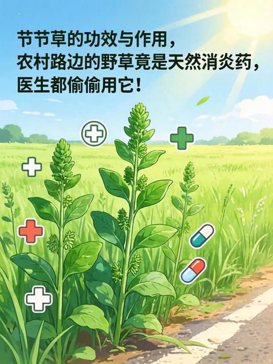 节节草的功效与作用，农村路边的野草竟是天然消炎药，医生都偷偷用它！