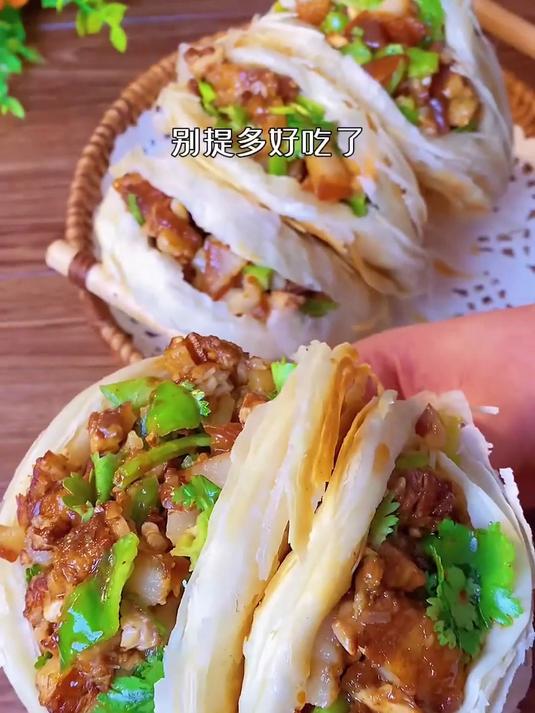 爱吃夹馍的冲,潼关饼夹啥都好吃