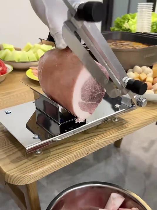 抢疯了!难怪老婆都不用菜刀了,多功能切肉机,冻肉切片不费力!