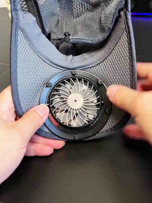 户外太阳能帽子钓鱼帽子USB充电网帽鸭舌帽钓鱼防晒透气0629