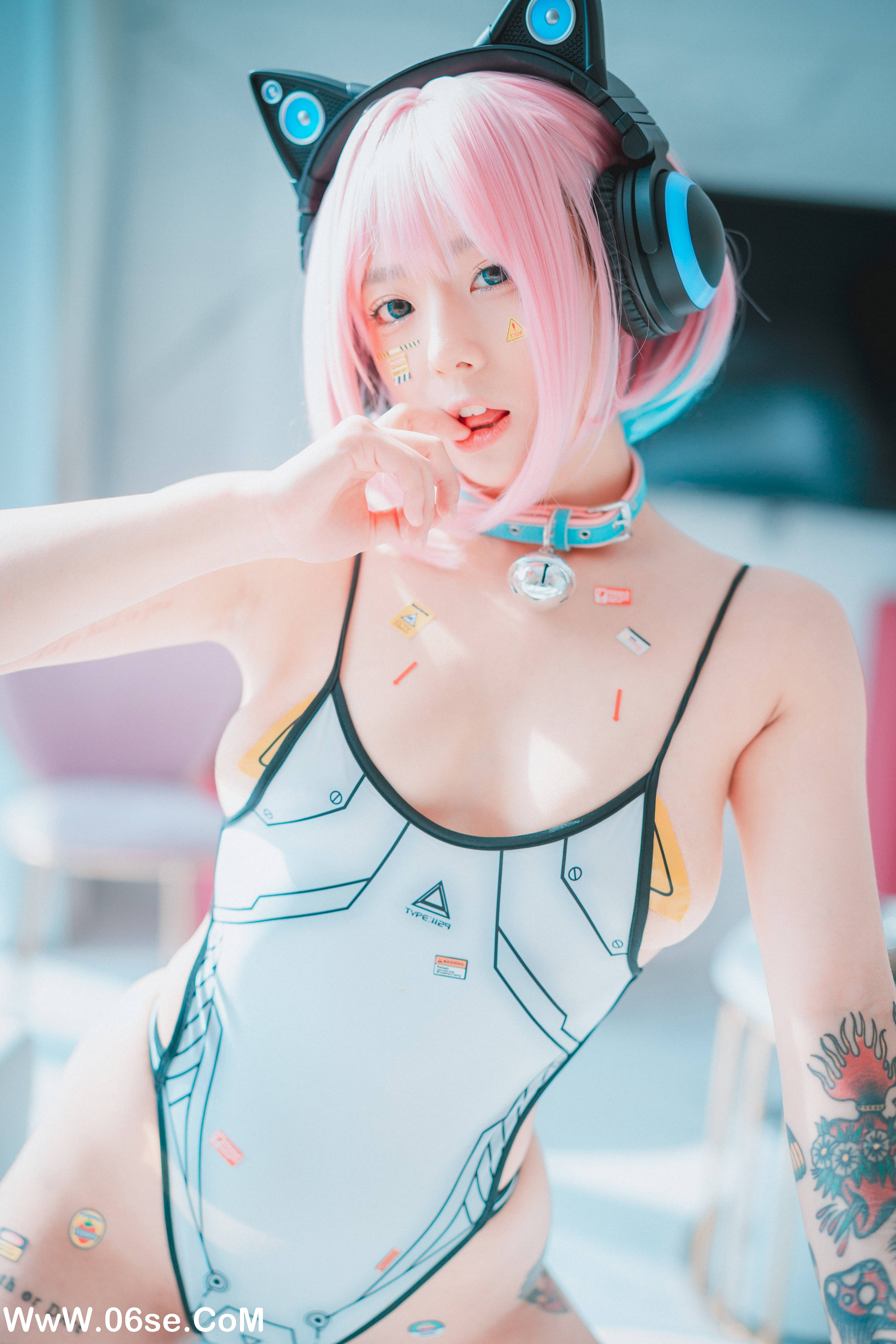 图片[7]-DJAWA – NO.062 Maruemon Caution Girl x Athletic Girl [57P380M]-六色网