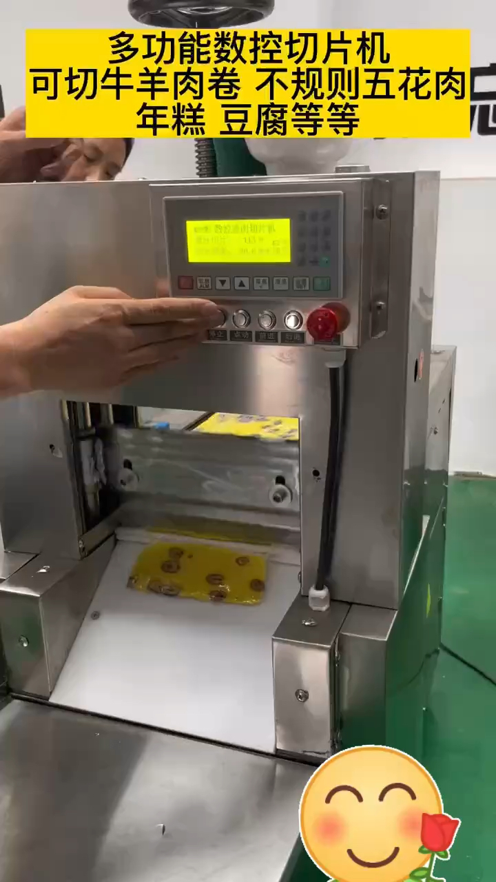 乐世博多功能切羊肉片机 切年糕机 数控羊肉切片机