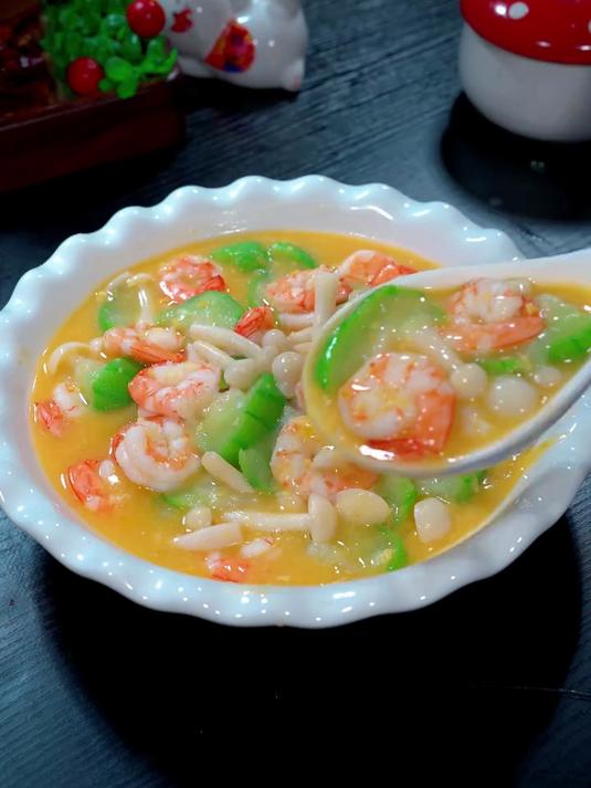 丝瓜烩虾仁做法太经典了