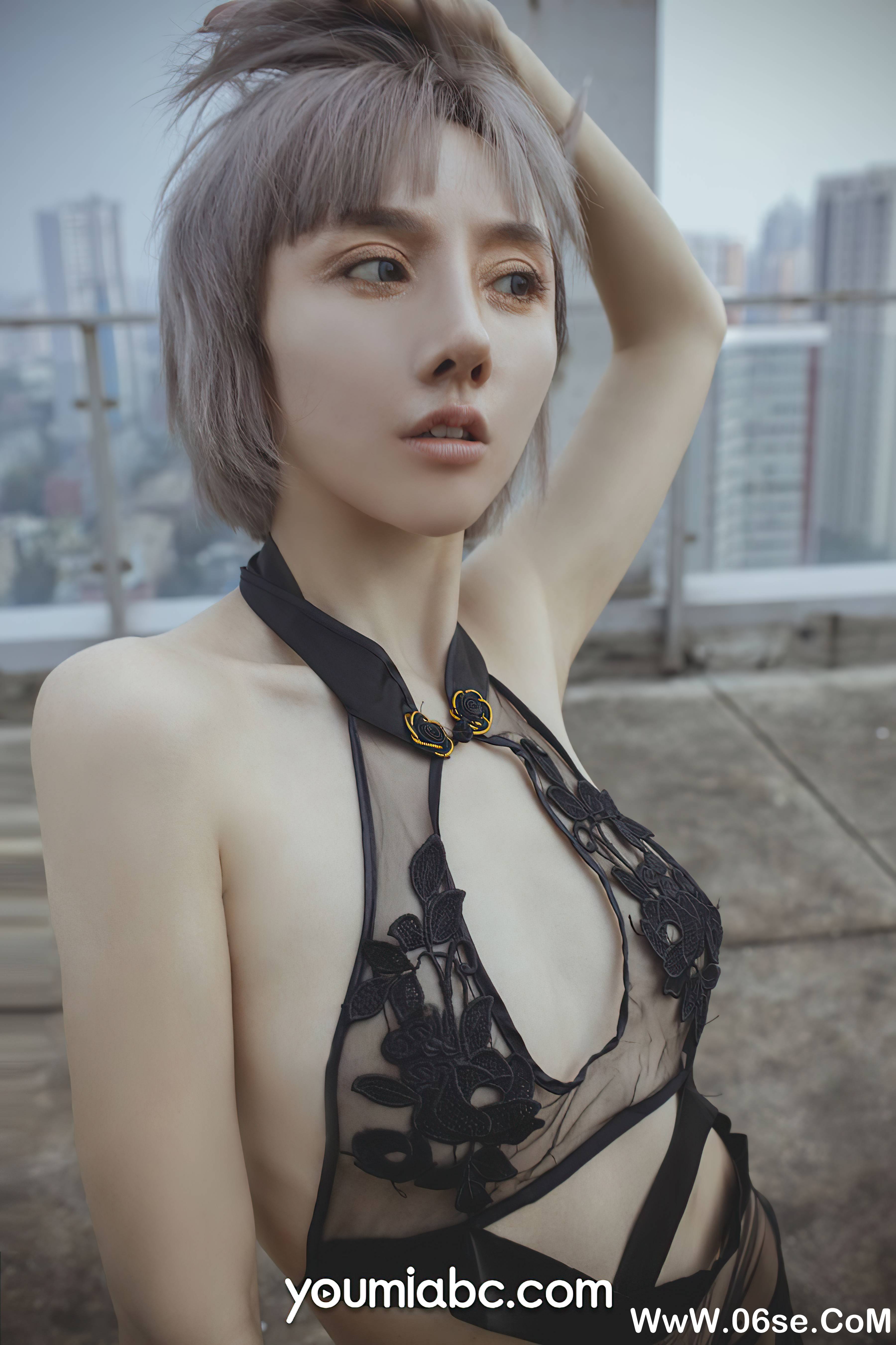 图片[30]-[YouMi尤蜜] 2021.09.20 楼顶的大象 丰臣羽立[30+1P585M]-六色网