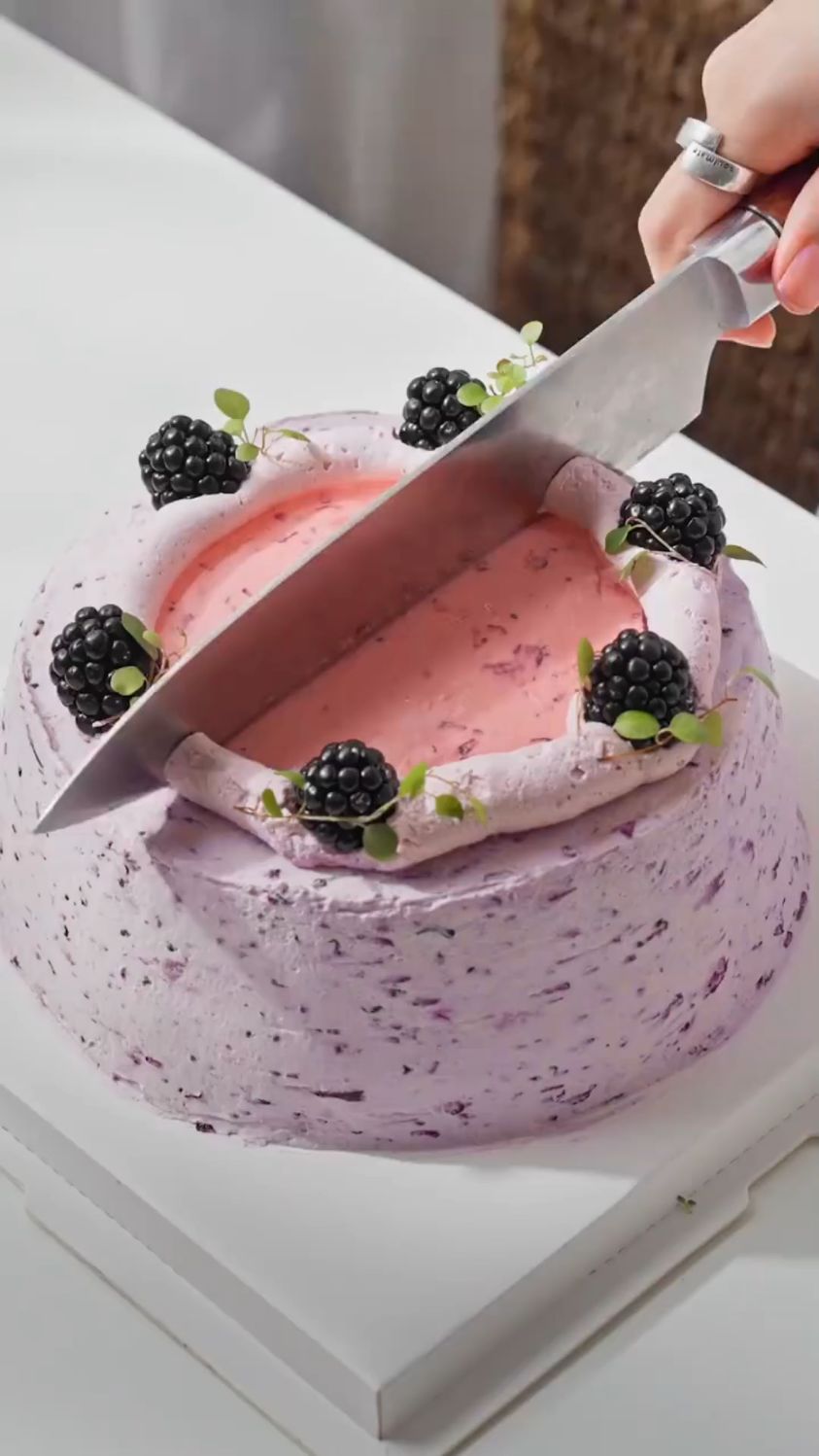 黑莓千层蛋糕这样做