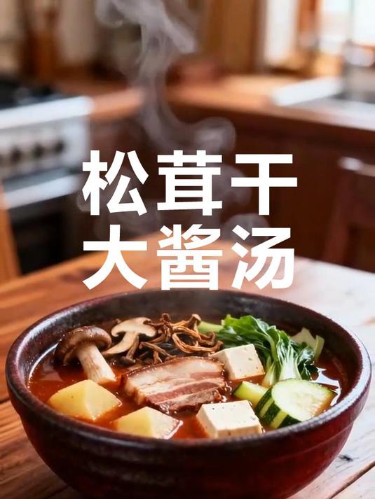 松茸干大酱汤:延边风味“炖”出家的温暖!