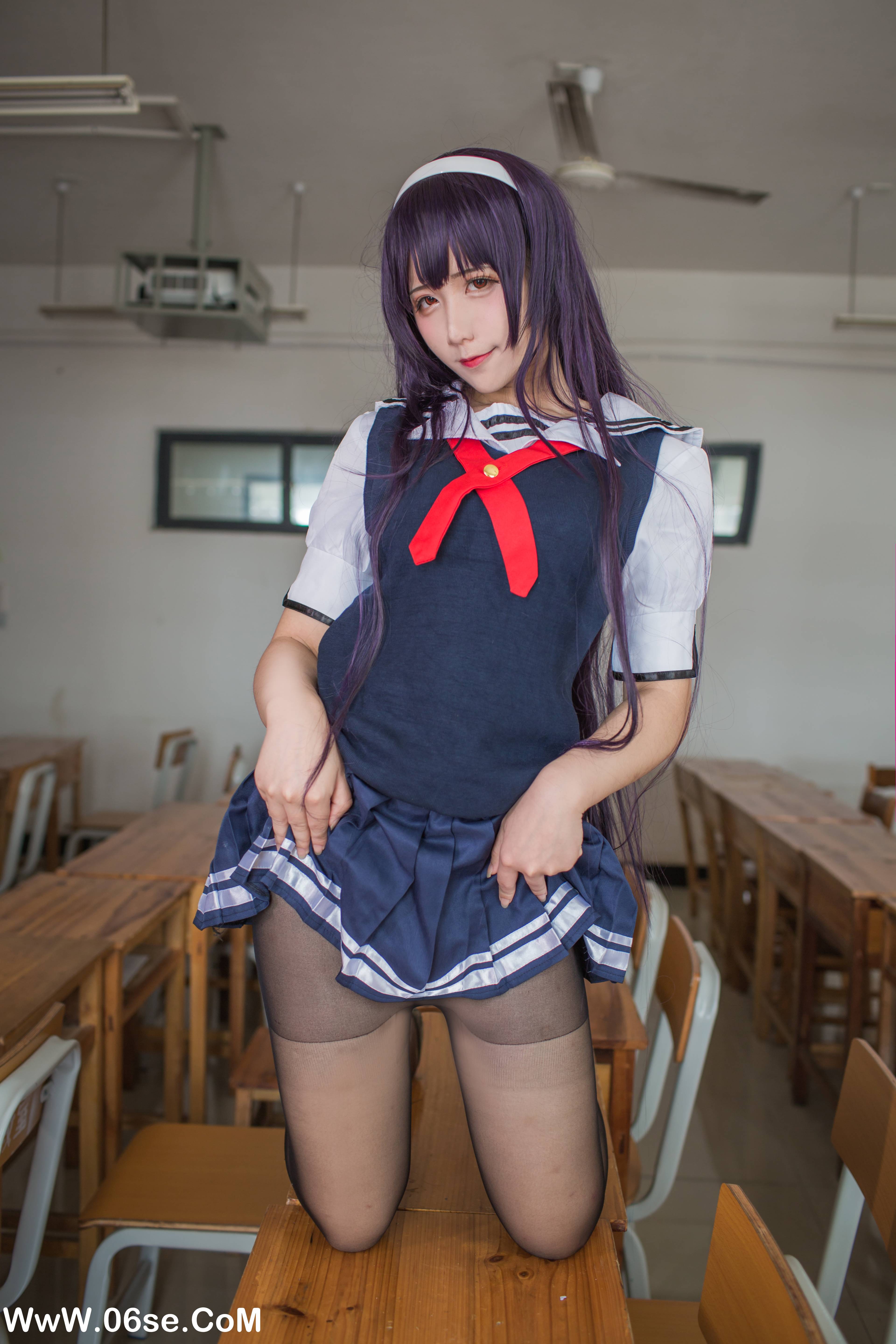 图片[38]-九曲Jean NO.039 – 霞之丘诗羽夏季校服[40P349M]-六色网