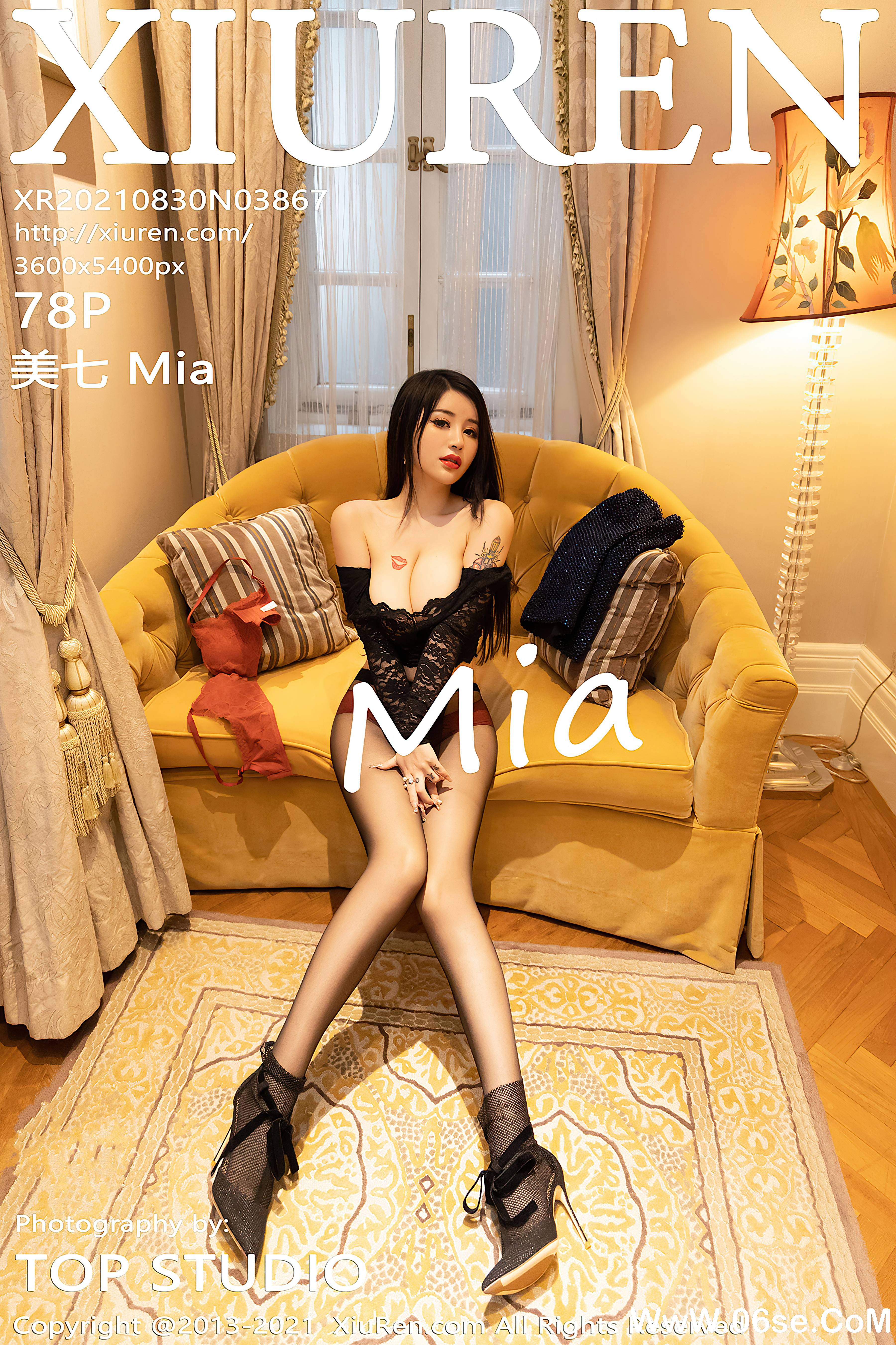 [XIUREN秀人网] 2021.08.30 NO.3867 美七 Mia[78+1P825M]-六色网