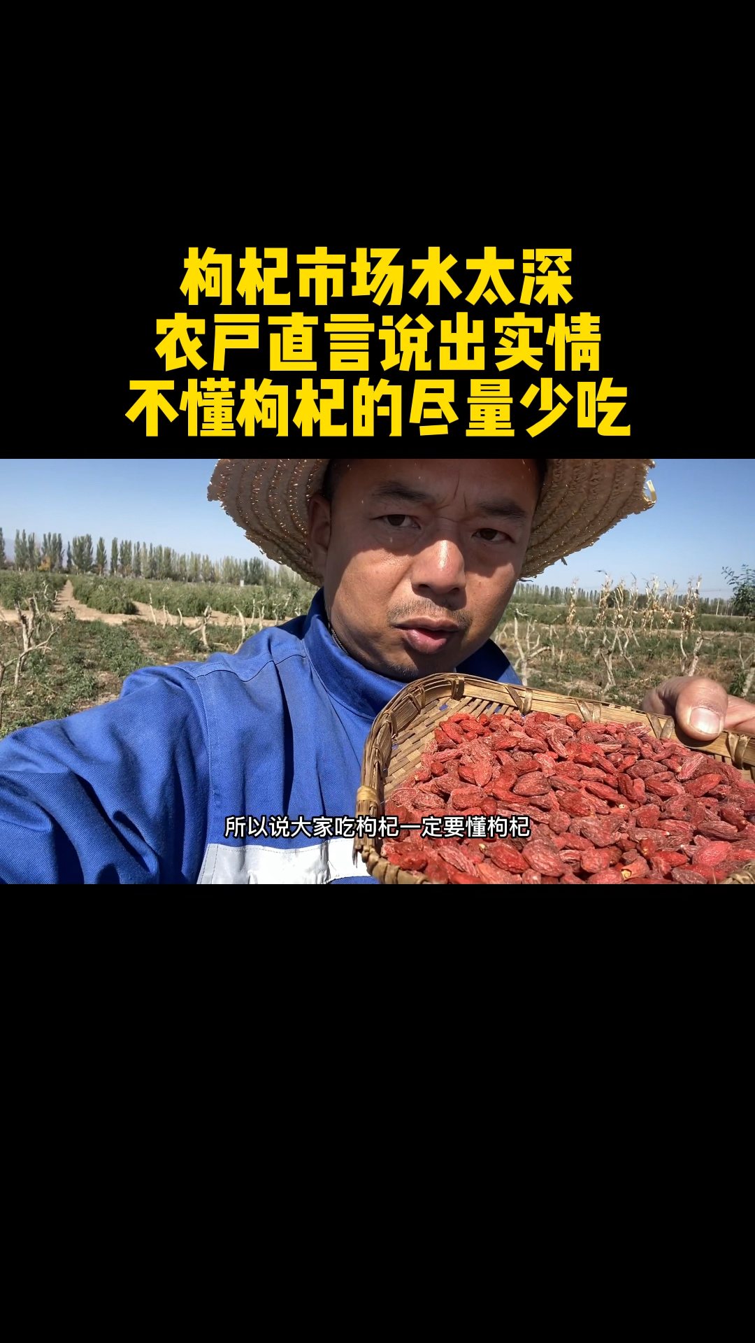 枸杞市场水太深,农户直言说出实情,不懂枸杞的尽量少吃