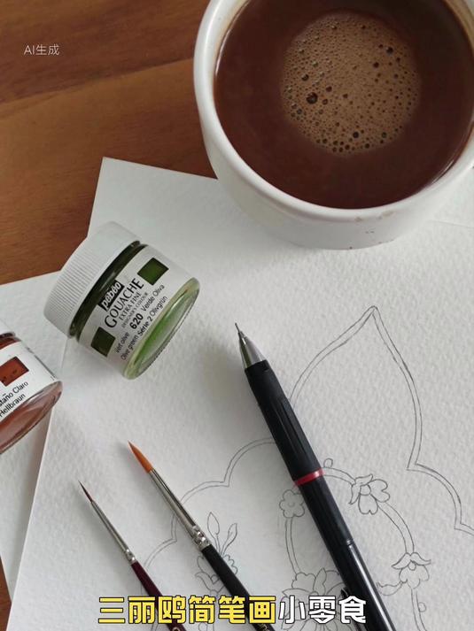 三丽鸥简笔画小零食,藏着几种勾勒巧思