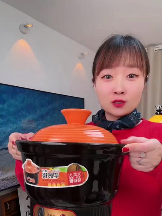 陶瓷电砂锅太好用了,煲汤、炖肉煮火锅样样行,插电即用不粘不糊