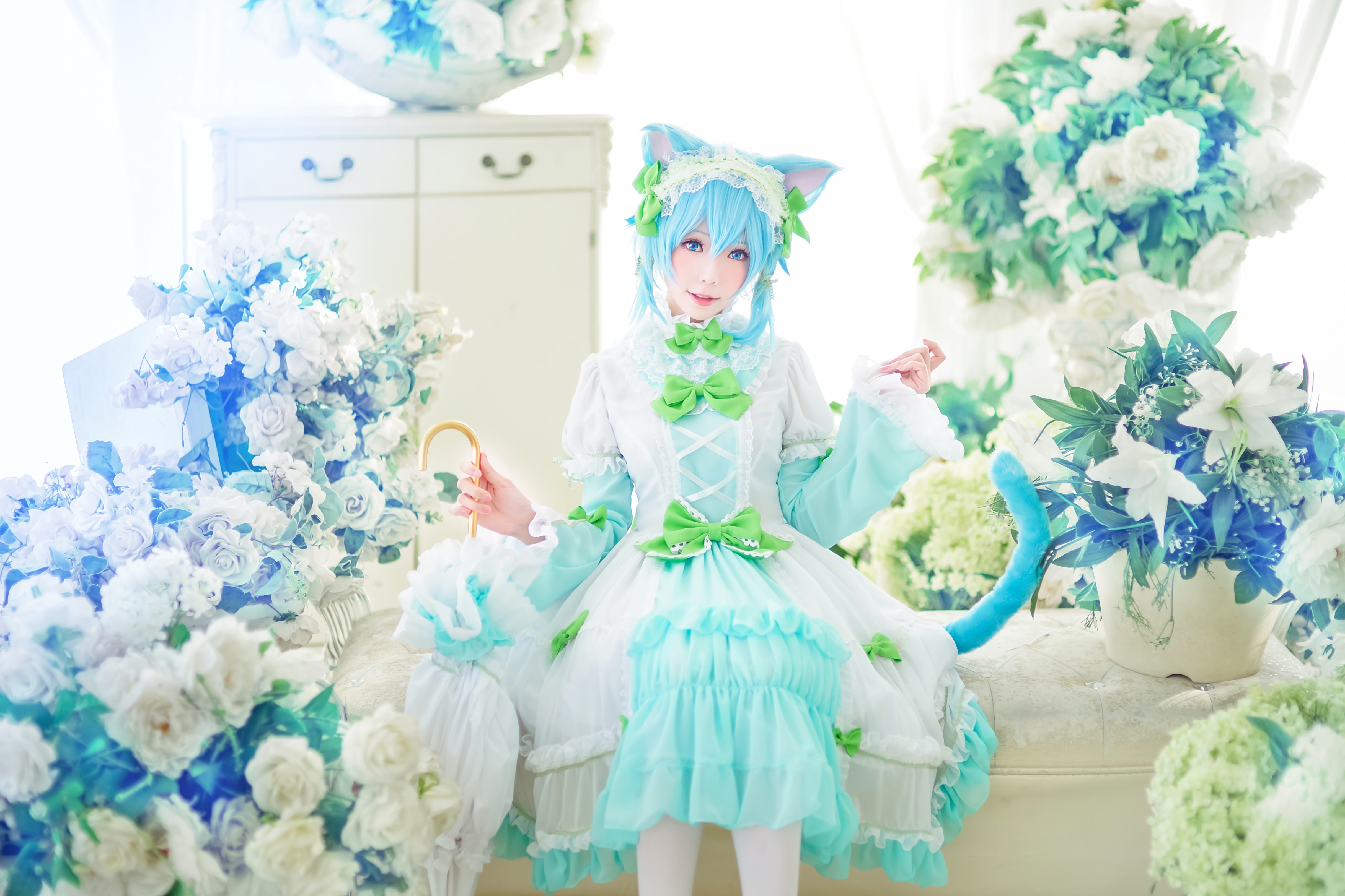 图片[12]-Ely_eee(ElyEE子) NO.042 — 猫耳下午茶[24P46M]-六色网