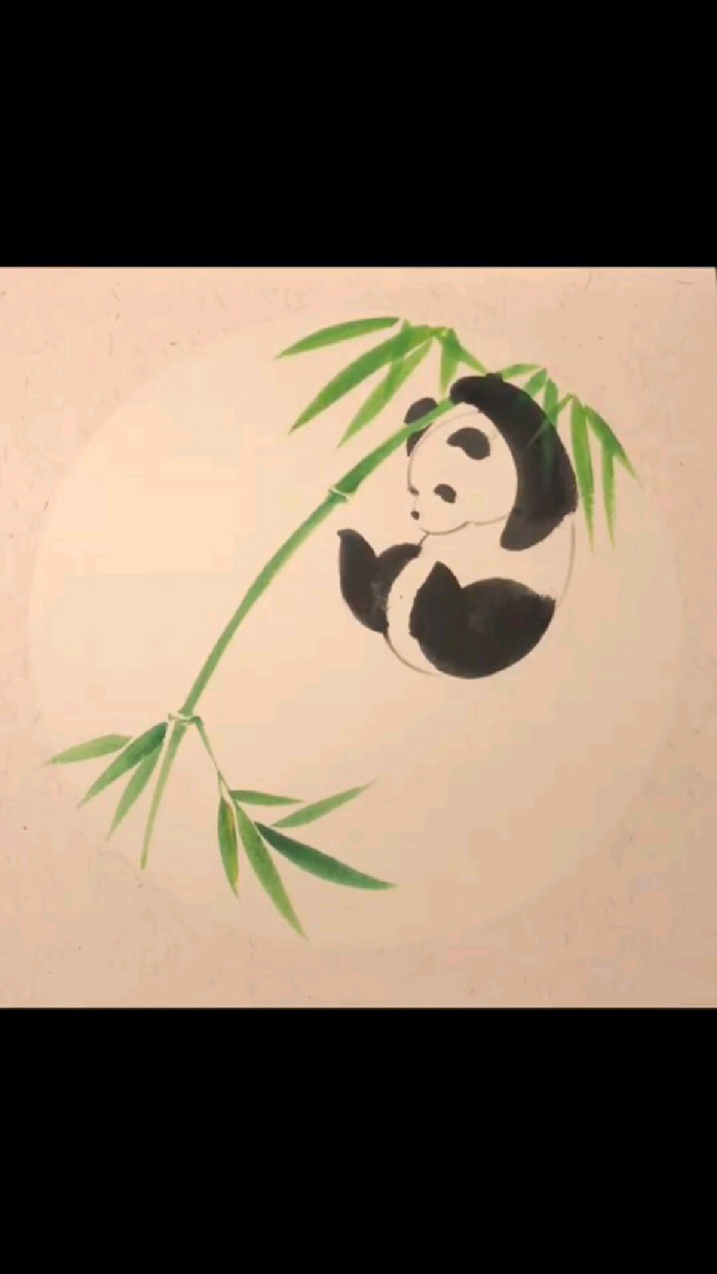 可爱的熊猫画法