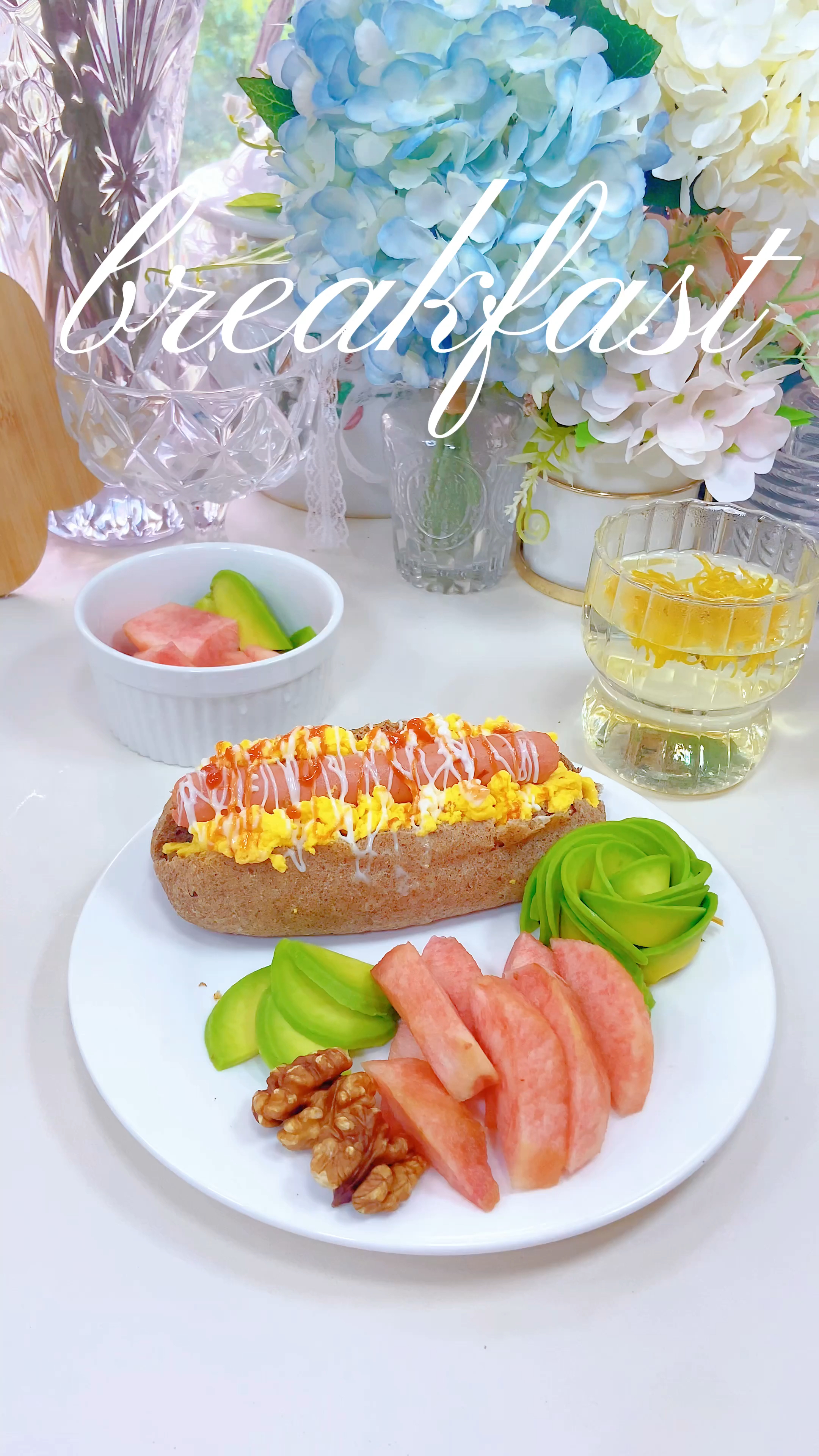 早餐Brunch黑麦热狗三明治,低卡低脂