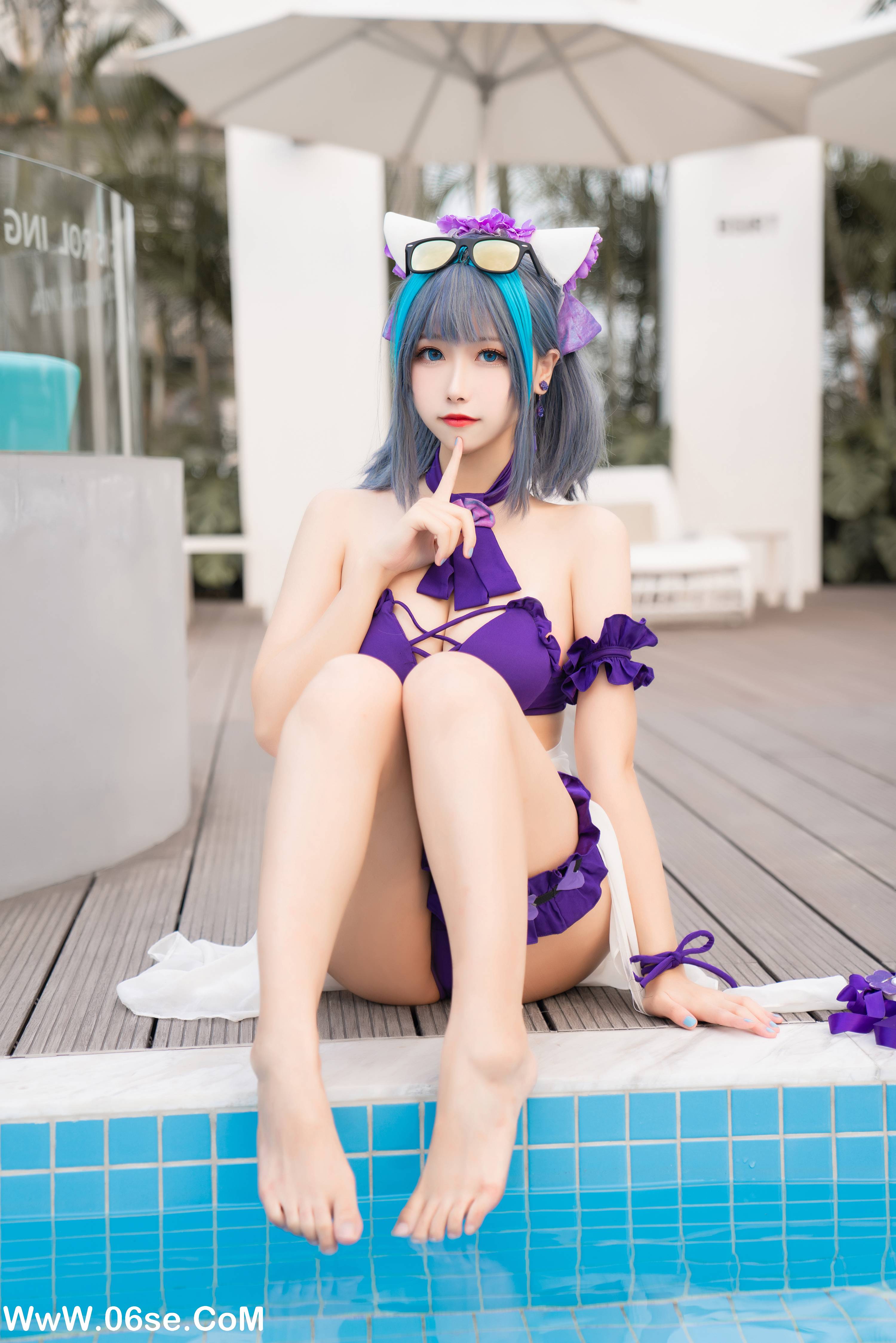 图片[20]-Momoko葵葵 NO.018 – 柴郡水着[40P+1V313M]-六色网