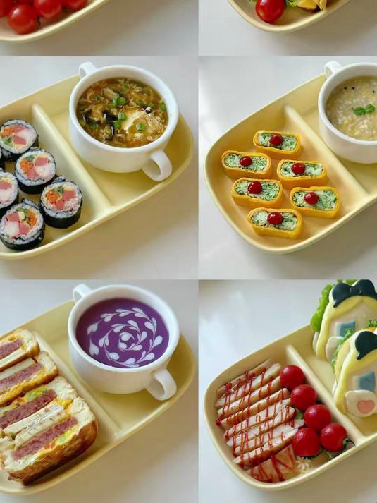 #热爆趣创赛#小朋友的一周早餐合集