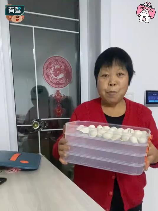 饺子存放新神器,多层设计轻松防粘连!