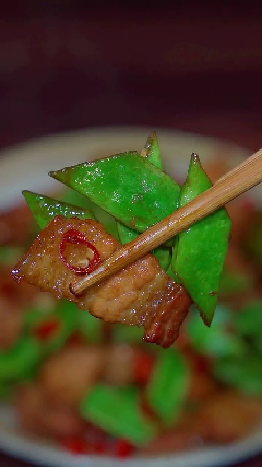 肉炒扁豆角的做法