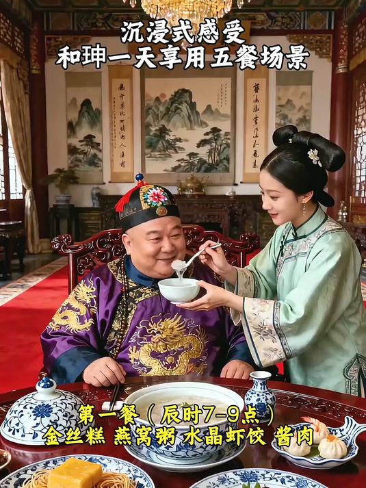 沉浸式感受和珅一天五餐的场景!