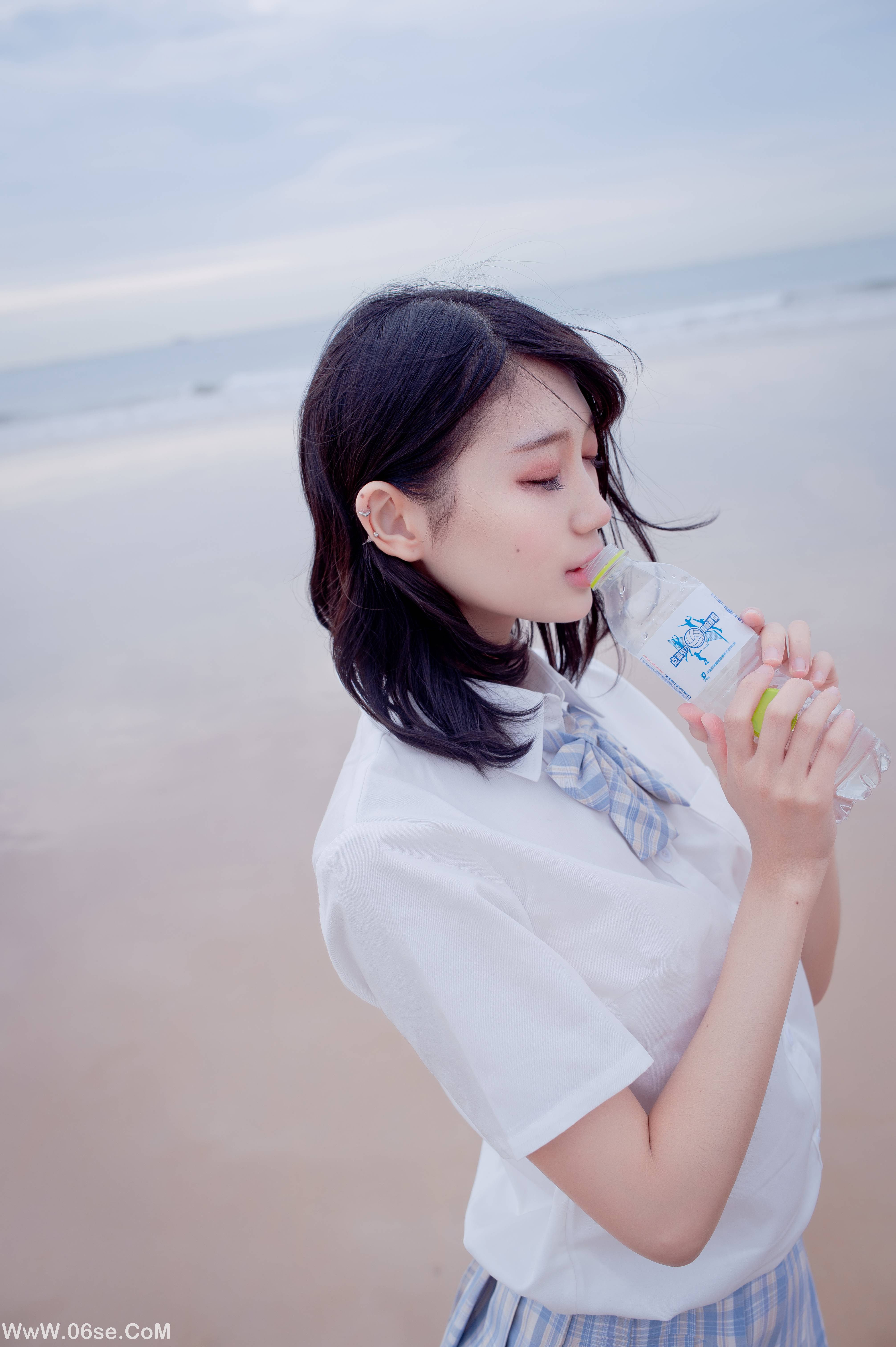 图片[3]-周叽是可爱兔兔 NO.020 海边jk[[35P252M]-六色网