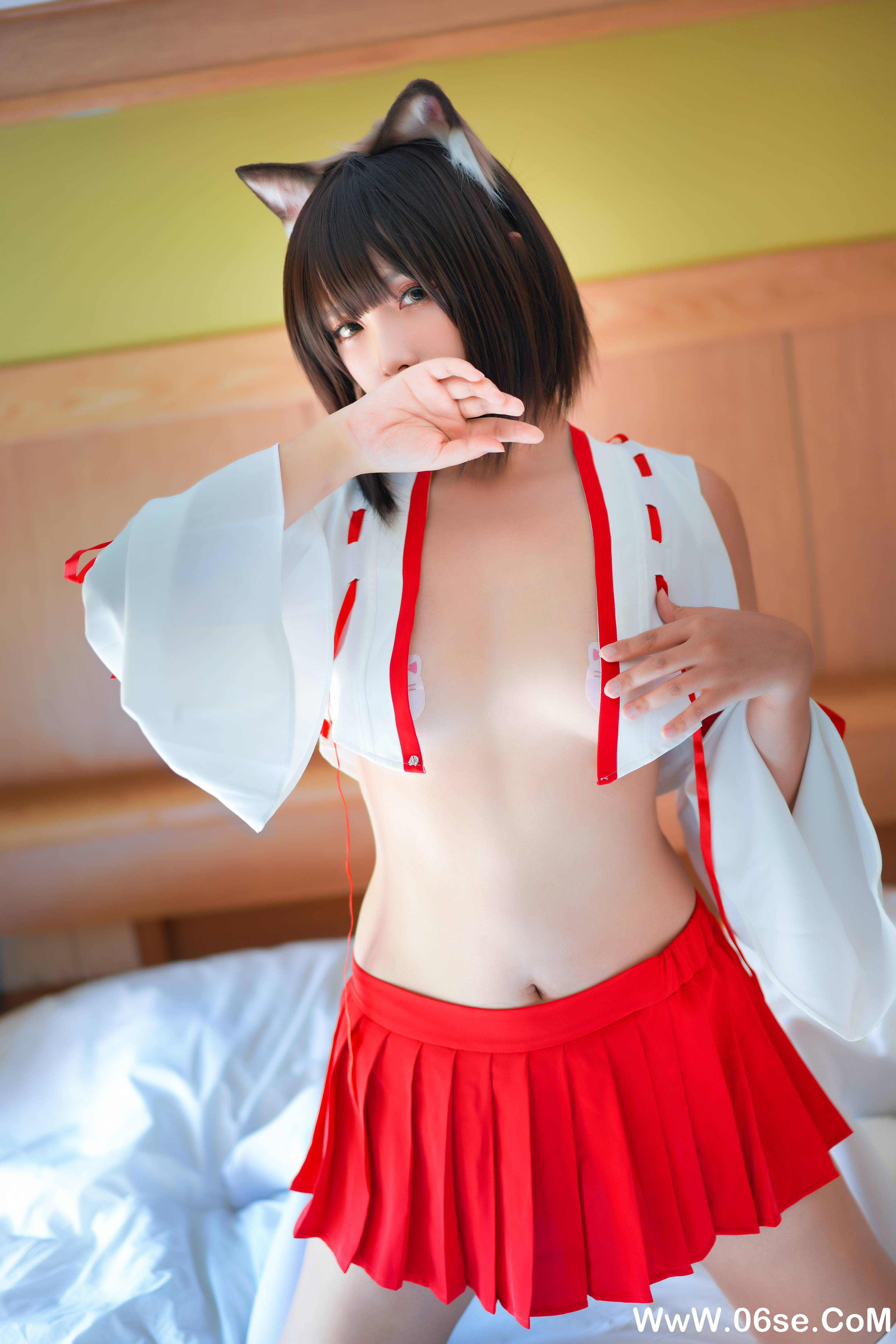 图片[5]-Neko薇薇 NO.004 — 巫女 [30P225M]-六色网