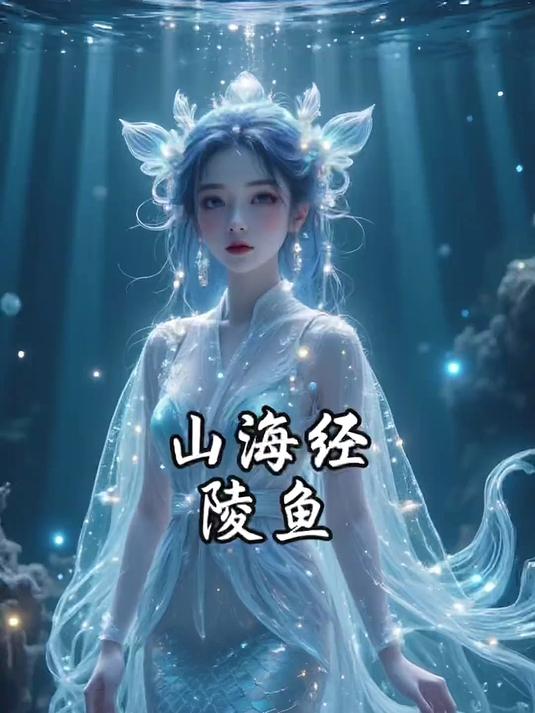 山海经,陵鱼深海魅影,半人半鱼,传说中的东方美人鱼!