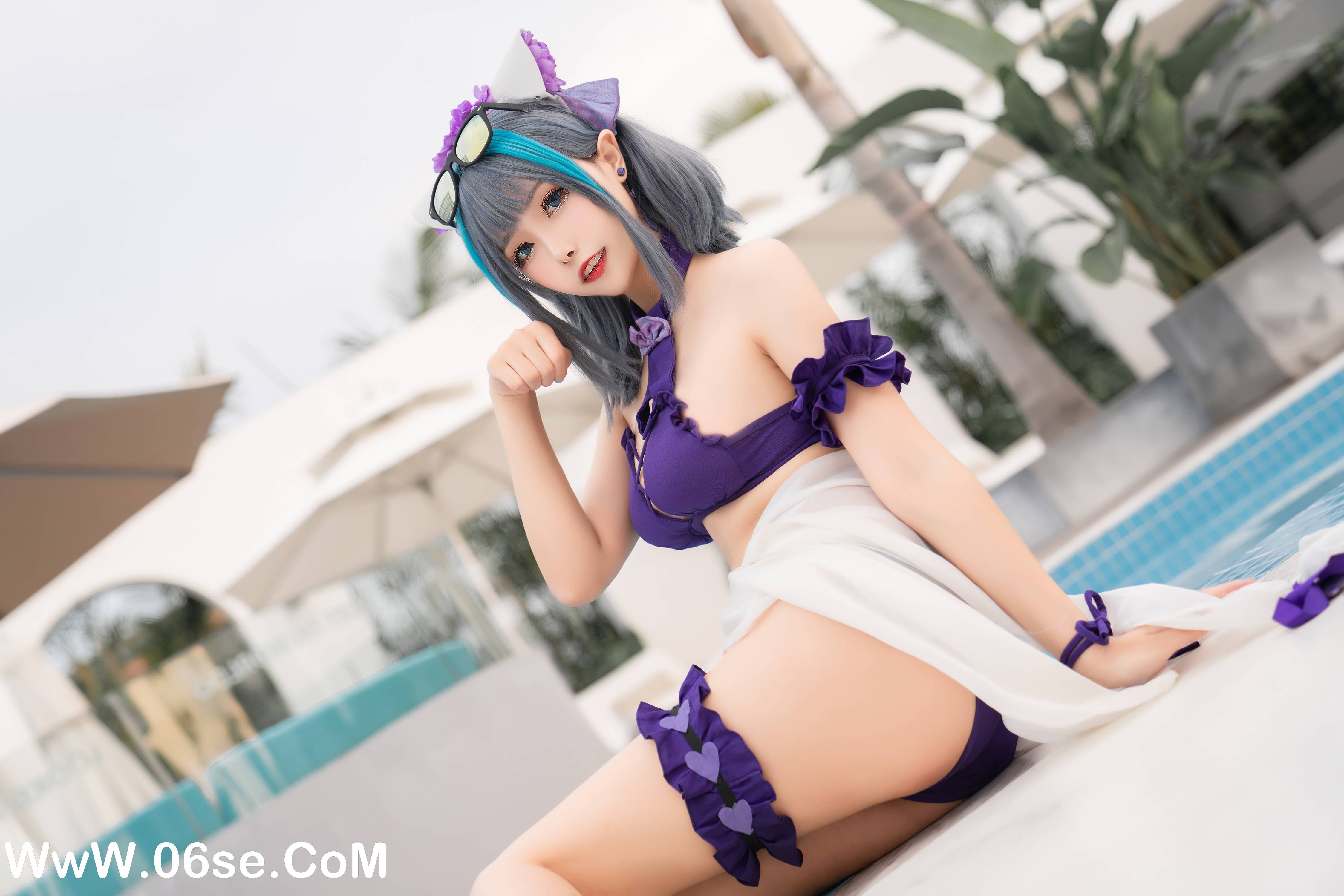 图片[25]-Momoko葵葵 NO.018 – 柴郡水着[40P+1V313M]-六色网