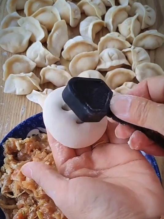 不会包饺子你就这样包,简单好看