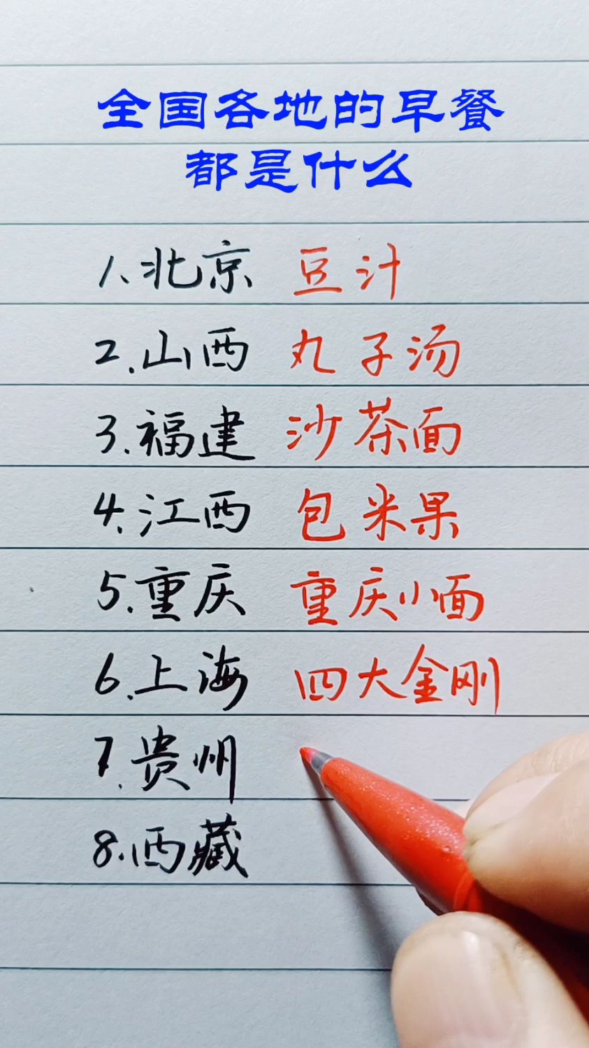 全国各地的特色早餐