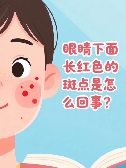 眼睛下面长红色的斑点是怎么回事