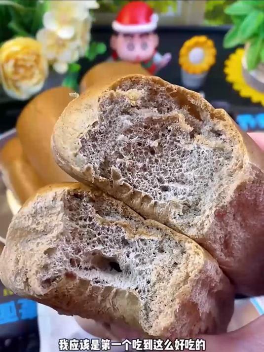 老人小孩放心吃,无蔗糖荞麦面包,无添加,全麦营养,当主食超可