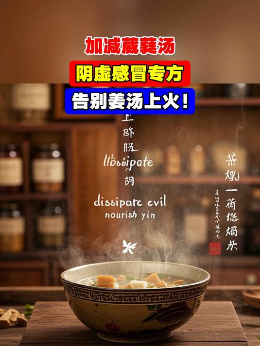 加减葳蕤汤,阴虚感冒专方,告别姜汤上火!