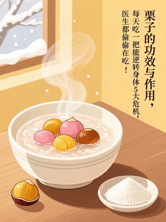 栗子的功效与作用，每天吃一把竟能逆转身体5大危机，医生都偷偷在吃！#健康扬帆季#