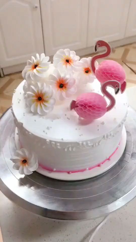 火烈鸟裱花蛋糕