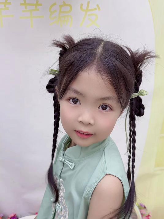 国庆出游发型,6条3股辫搞定一款蝴蝶结古风编发教程发型教程