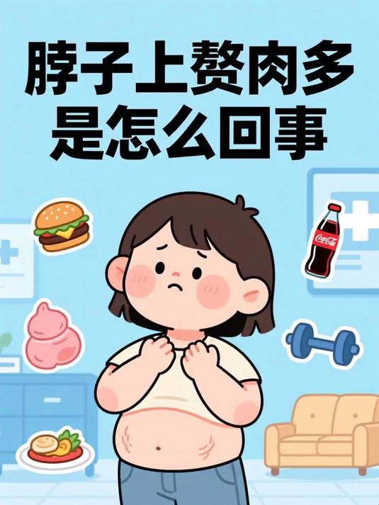 脖子上赘肉多是怎么回事 #健康扬帆季#