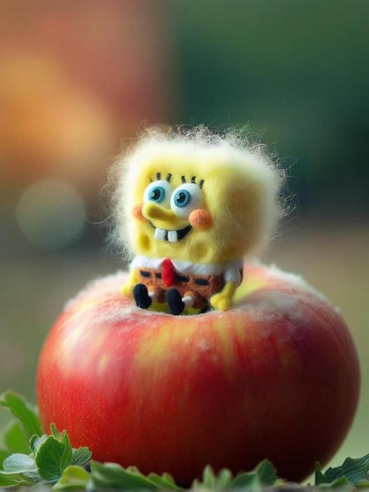 假如海绵宝宝里的角色变成了毛毡