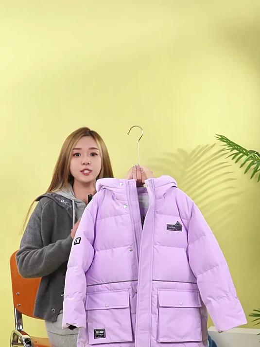 「三防鹅绒服」英氏儿童羽绒服冬季男女童长款加厚防寒防水外套
