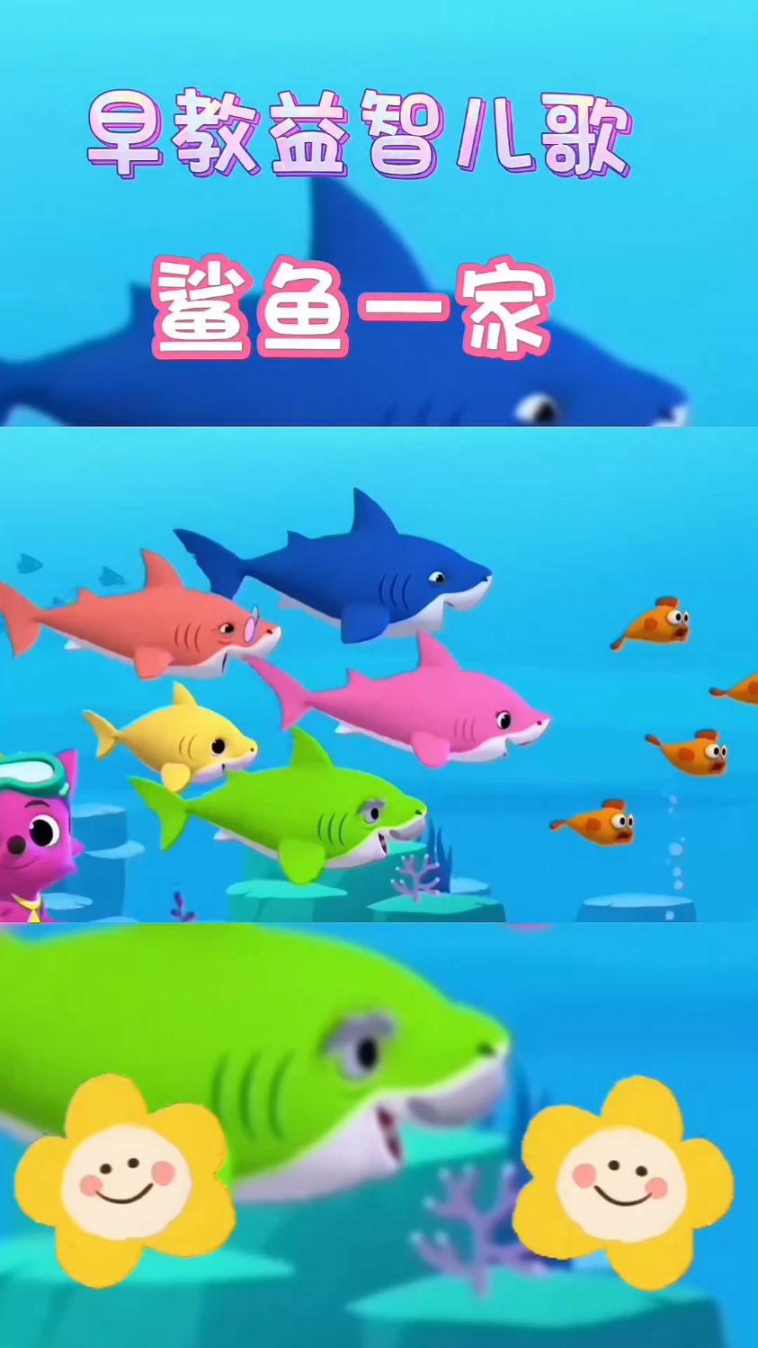 鲨鱼一家早教儿歌