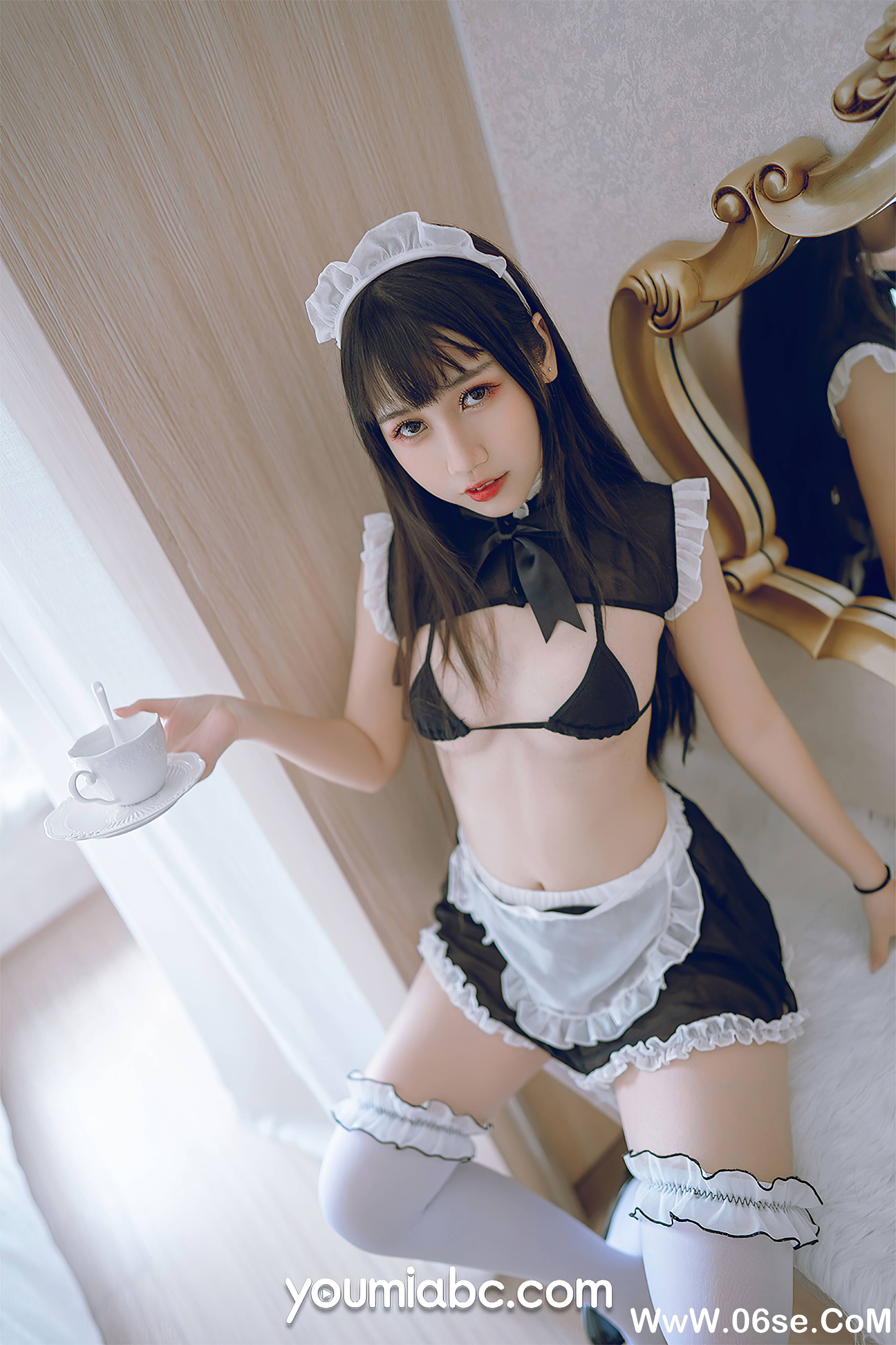 图片[7]-[YouMi尤蜜] 2021.03.31 呆猫女仆 呆猫[24+1P412M]-六色网