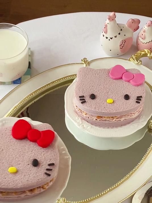 Hellokitty蓝莓天使蛋糕附配方