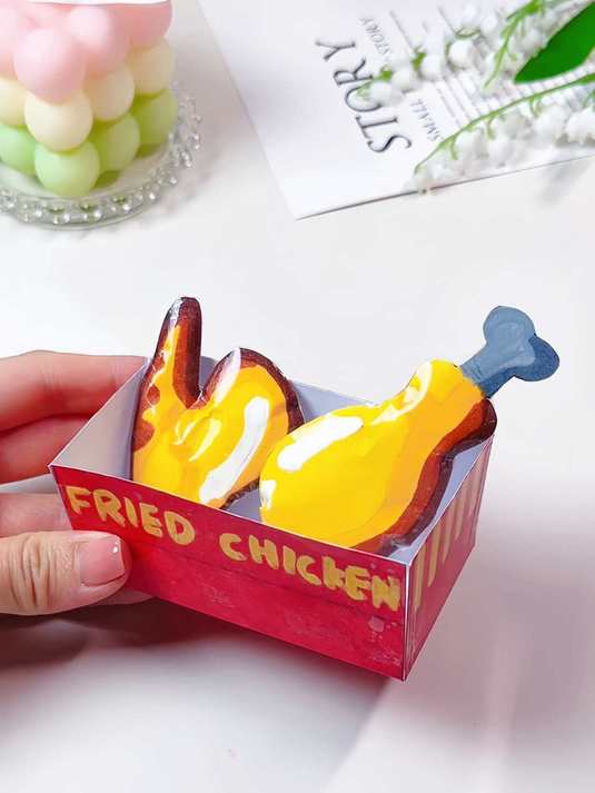 美味的炸鸡 鸡翅捏捏乐自制手工DIY