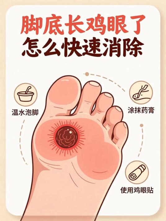 脚底长鸡眼了怎么快速消除 #健康扬帆季#