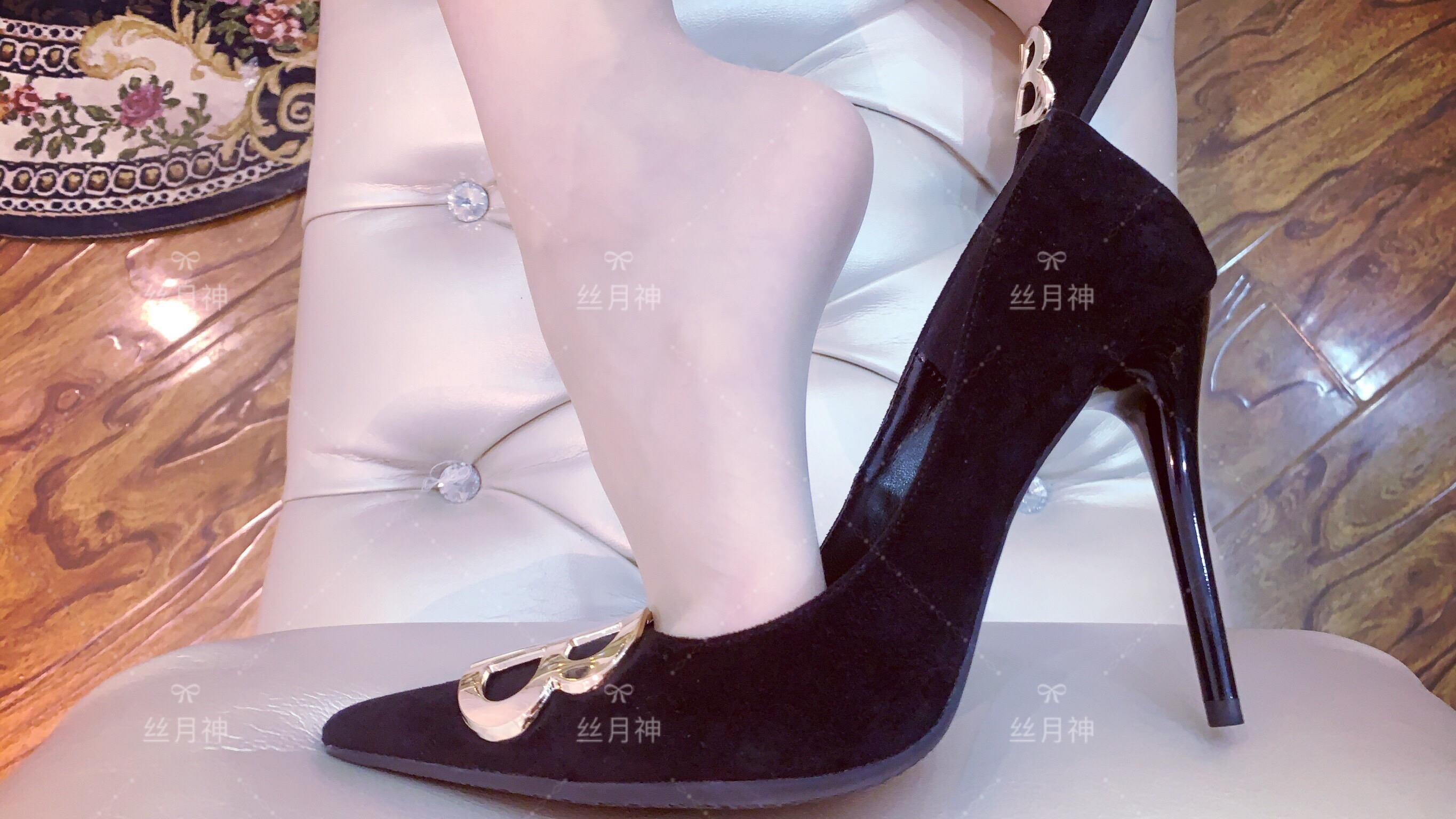 图片[33]-丝月神 NO.017 维密睡衣肉丝绒面高跟[88P71M]-六色网