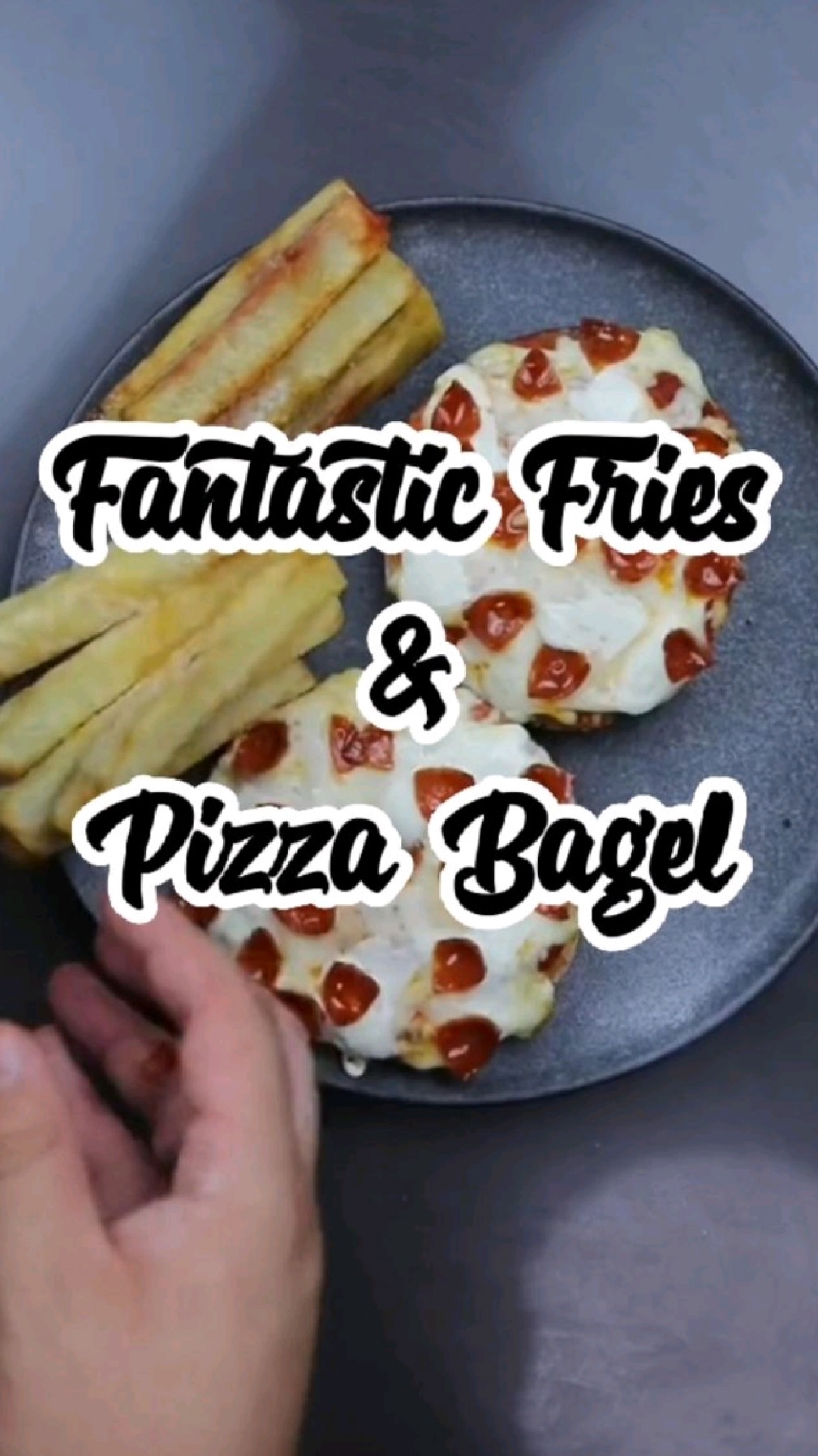 胡子大叔的动漫美食复刻系列:神奇薯条和贝果披萨