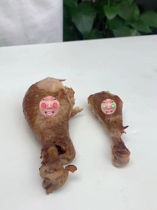 我变成了大鸡腿 吃着真得劲儿