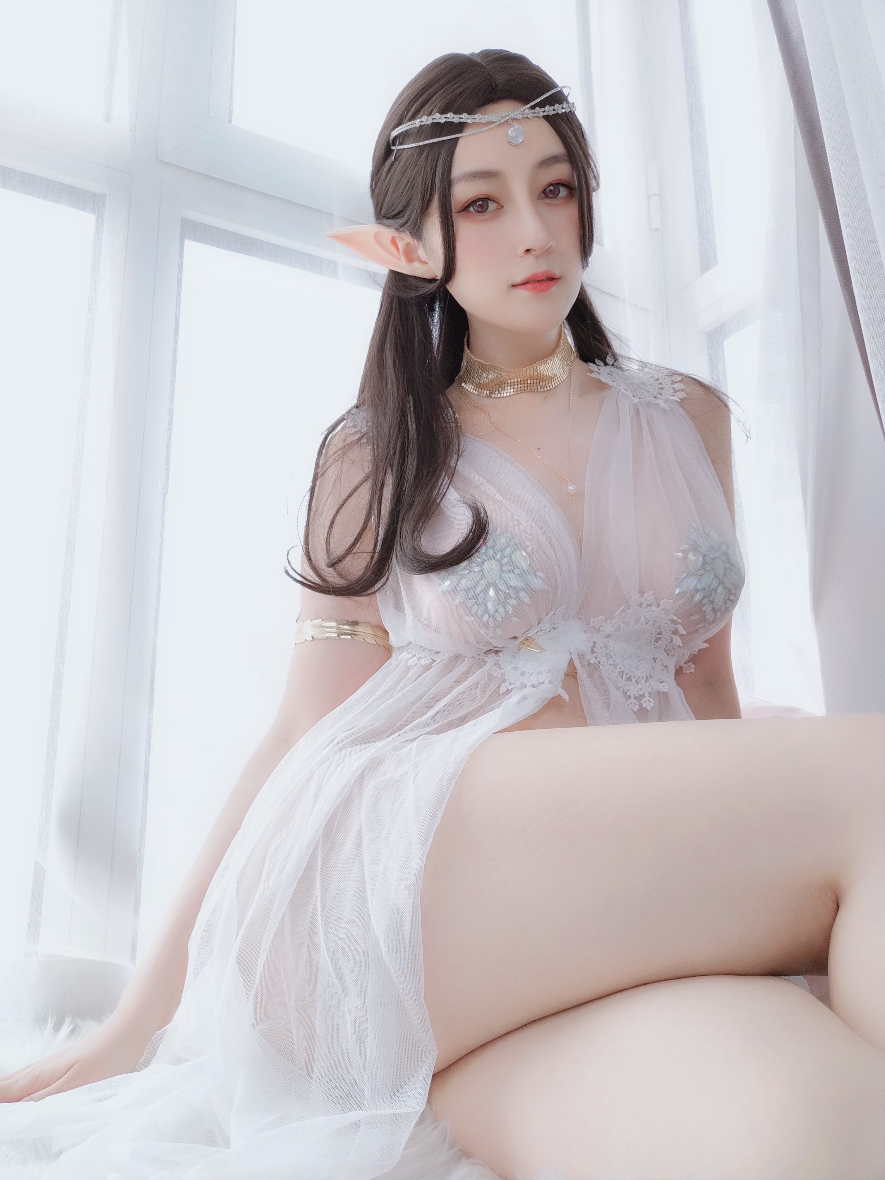 图片[42]-Coser小姐姐白银 NO.038 – 精灵宝石内衣 [70P164M]-六色网